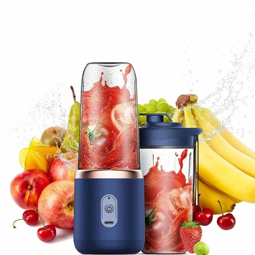 Portable Electric juicer USB Bottle 6 Blades