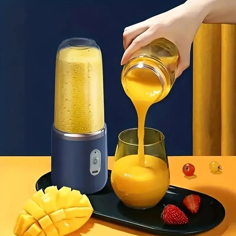 Portable Electric juicer USB Bottle 6 Blades