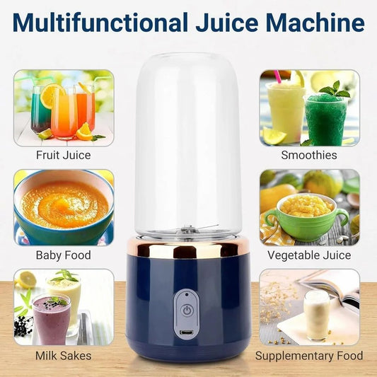 Portable Electric juicer  USB Bottle 6 Blades